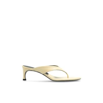 Rotate Leren Mules met Hak - Dames - Muiltjes - Geel - 36 EU - Leer - Schoenen