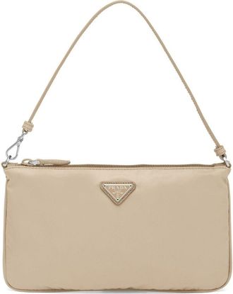 Prada mini Re-Nylon top-handle bag - women - Recycled Nylon - OS - Neutrals