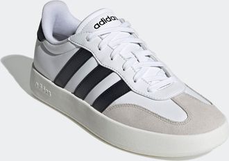 adidas Sneaker ADIDAS SPORTSWEAR BARREDA, Herren, Gr. 38, schwarz-weiss (cloud wei&szlig;, core schwarz, grau one), Leder, Synthetik, Schuhe Sneaker, inspiriert vo