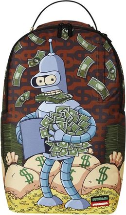 Sprayground Bender Money Dlxr Backpack - Heren - Rugzakken - Veelkleurig - ONE Size - Leer - Tassen