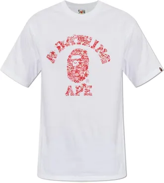 A Bathing Ape A Bathing Ape, Uomo, Top, Bianco, XL, new