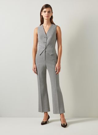 L.k. Bennett Womens Ami Jackets, Black/Cream - Size 10 UK