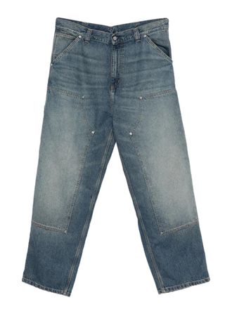 Carhartt Work in Progress panelled cotton denim jeans - men - Cotton - L - Blue