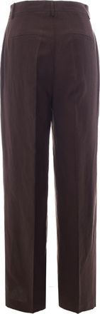 Liu Jo Womens Trousers Sacher Linen-Blend Lyocell