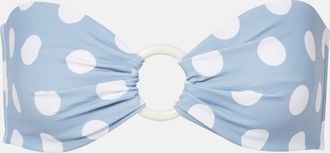 Marysia Swim Top bikini a fascia Coronada a pois