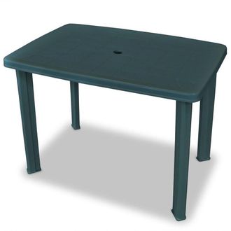 Trade Shop Trade Shop - Tabla De Jard&iacute;n Verde Al Aire Libre Resistente 101x68xh72cm Con Agujero Paraguas 023738