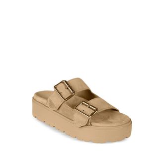 Prada Buckle Platform Sandals