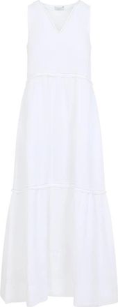 PESERICO Peserico, Maxi Dresses, female, White, Size: XS Linen Long Dress