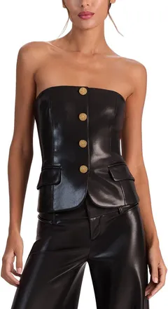 Alice & Olivia Alice + Olivia Madison Blazer Bustier Top