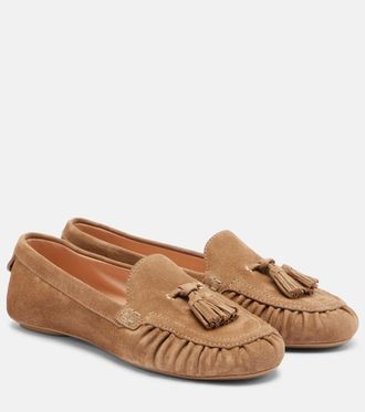 Gianvito Rossi Tasseled suede loafers