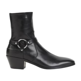 Tom Ford Clint Ankle Boot - female - Tom Ford - Cowboy & Biker Boots - Black - 4 UK - Shoes