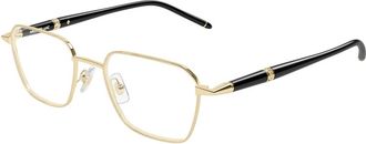 Montblanc Glasses, male, Yellow, Size: 51 MM Mb0485O Optical Frame