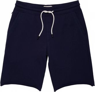 Surfside Supply Mens Sailor Drawstring Raw Hem French Terry Pocket Short In Blue