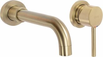 Rea Rea - Grifo Empotrado Oculto Lungo Long Gold Brush + Box