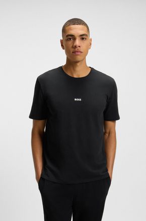 HUGO BOSS T-Shirt BOSS Unique, Herren, Gr. XXL, schwarz (schwarz 001), Jersey, Obermaterial: 95% Baumwolle, 5% Elasthan, regular fit, Rundhals, Shirts T-Shirt, 