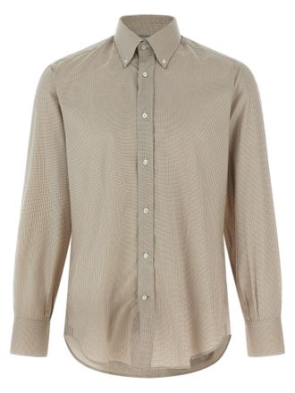 Brunello Cucinelli Mens Check Shirt