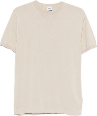 Aspesi Round-Neck T-Shirt In Beige Cotton