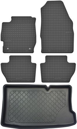 OEM Juego De Alfombrillas De Goma Para Coche Y Maletero Para Ford Ka+ Iii Hatchback A Partir De Septiembre De 2017
