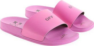 Off-white Logo Pool Slide Sandal in Light Fuchsia at Nordstrom Rack, Size 40