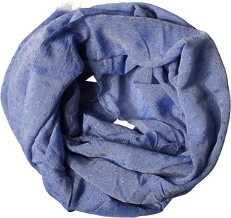 Dolce & Gabbana Blauwe Kant Sjaal Katoenen Nekwrap Schal