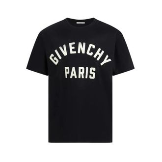 Givenchy Cotton Crew Neck T-Shirt - male - Givenchy - T-Shirts - Black - M - Tops