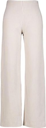 Raffaello Rossi Broek met wijde pijpen en instapmodel - Dames - Wijde Broeken - Beige - 2XL - Broeken