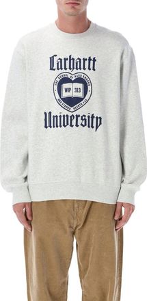 Carhartt Work in Progress Light Grey Logo Sweatshirt