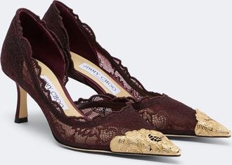 Jimmy Choo London Salones Faiz de encaje