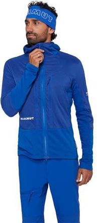 Mammut Eiger Nordwand In Flex Air Hybrid Hooded Jacket - Mens in Eiger Blue at Nordstrom, Size Medium
