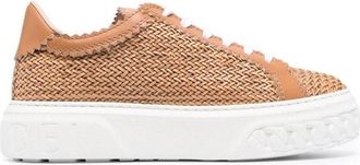 Casadei Sportschoenen - Dames - Sneakers - Beige - 38 1/2 EU - Schoenen