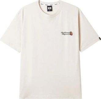 Fingercroxx T-shirt con logo ricamato - Bianco