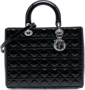 Dior Pre-owned Dior Large Patent Cannage Lady Dior 02BMA-0151