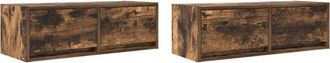 vidaXL Vidaxl - tv Cabinets 2 pcs Smoked Oak 80x31x25.5 cm Engineered Wood