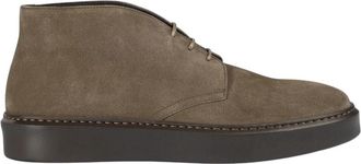 Doucal's Leren veterlaarsjes van su&egrave;de - Heren - Veterlaarzen - Bruin - 40 EU - Su&egrave;de - Schoenen