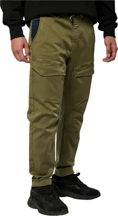 Kaporal Broeken, Heren, Groen, XS, Katoen, Slim-fit Broeken