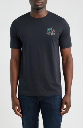 Travis Mathew Drinks on Us Cotton Graphic T-Shirt in Black at Nordstrom, Size Xx-Large