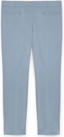 Fiorella Rubino Broeken, Dames, Blauw, L, Polyester, Rechte broek met Lenzing Ecovero Viscose