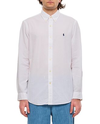 Polo Ralph Lauren Classic Fit Long-Sleeve Cotton Shirt with Button Closure