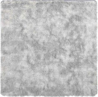 vidaXL Vidaxl - Tappeto Shaggy A Pelo Lungo Navarra Grigio Argento 240x240cm