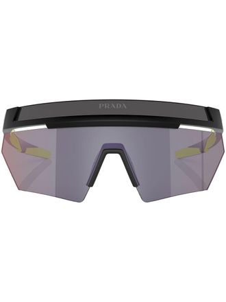 Prada Occhiali da sole con stampa - Nero