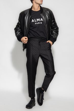 Balmain T-shirt With Logo, Mens, Black