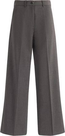 Nine In The Morning Fiamma Boy Pant - Dames - Wijde Broeken - Zwart - W27 - Wol - Broeken