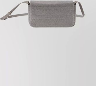 Brunello Cucinelli rectangular leather shoulder bag with adjustable strap