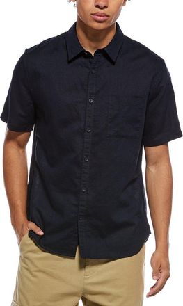 Vince Linen-Blend Button-Down Shirt