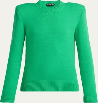 Tom Ford Long-Sleeve Cotton Crewneck Sweater