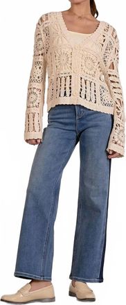 Elan Womens Shay Cardigan In Natural