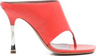 PARIS TEXAS Lorena thong-strap sandals - Red