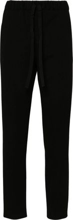 Semicouture tapered trousers - women - Polyamide/Viscose/Elastane - 48 - Black