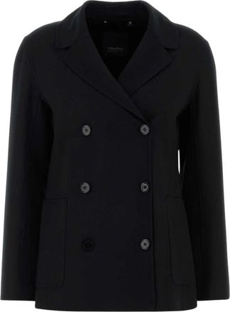 Max Mara Fiore blazer - Dames - Mantel - Zwart - S - Wol - Jassen