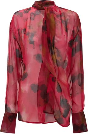 Victoria Beckham Blusa a fiori - Rosa